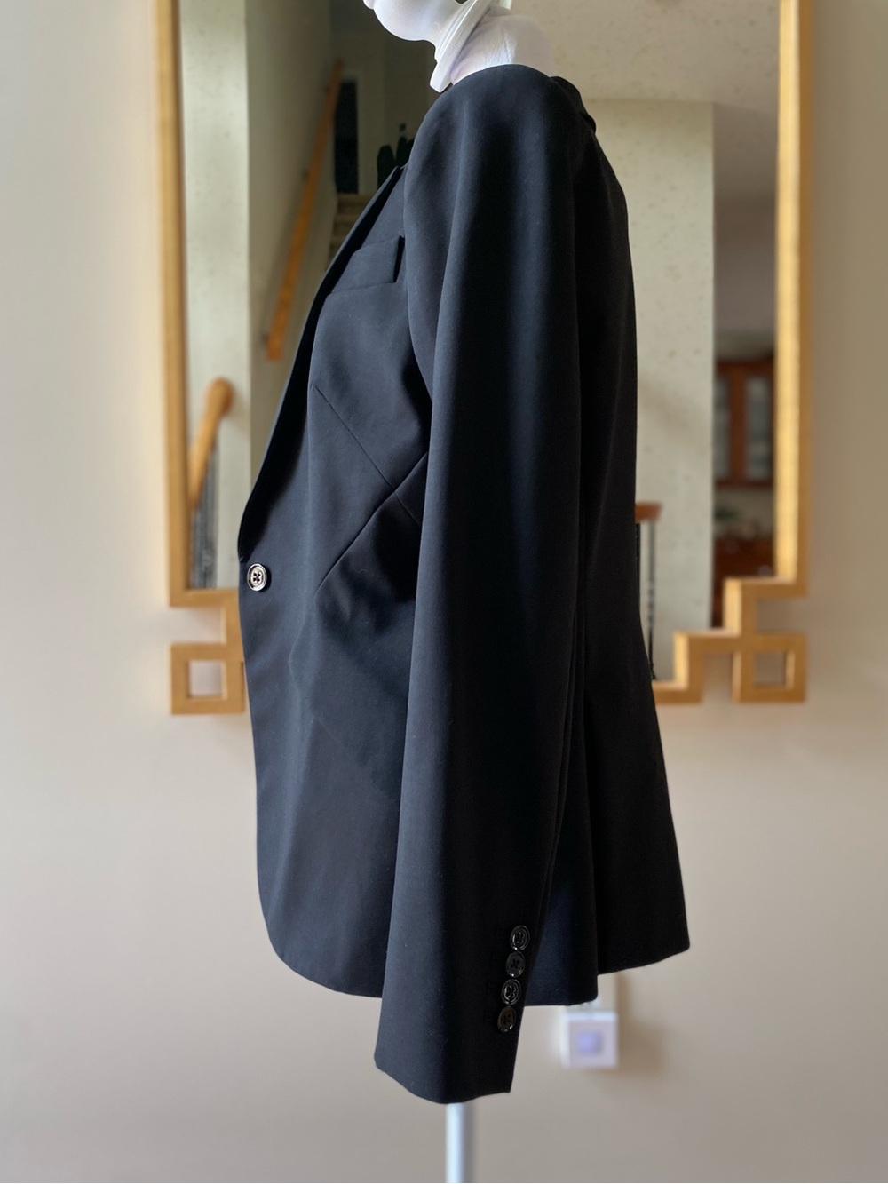 White House Black Market Editor Blazer Comfort Stretch cotton blend sz 8 - Picture 3 of 16